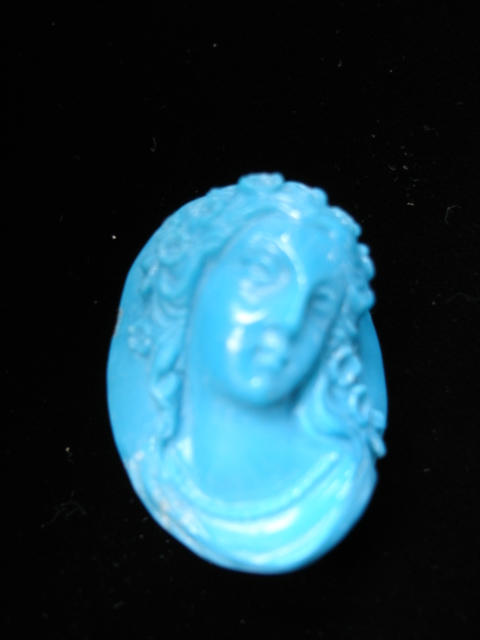 bacchante turquoise cameo by Romito