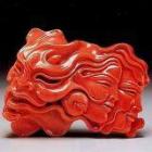 Red Coral Cameo - Adame and Eve