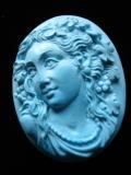 flora turquoise cameo